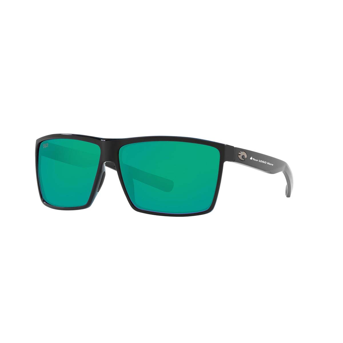 Costa Del Mar Rincon Sunglasses - (Frame) Shiny Black; (Lens) Green Mirror, 580P