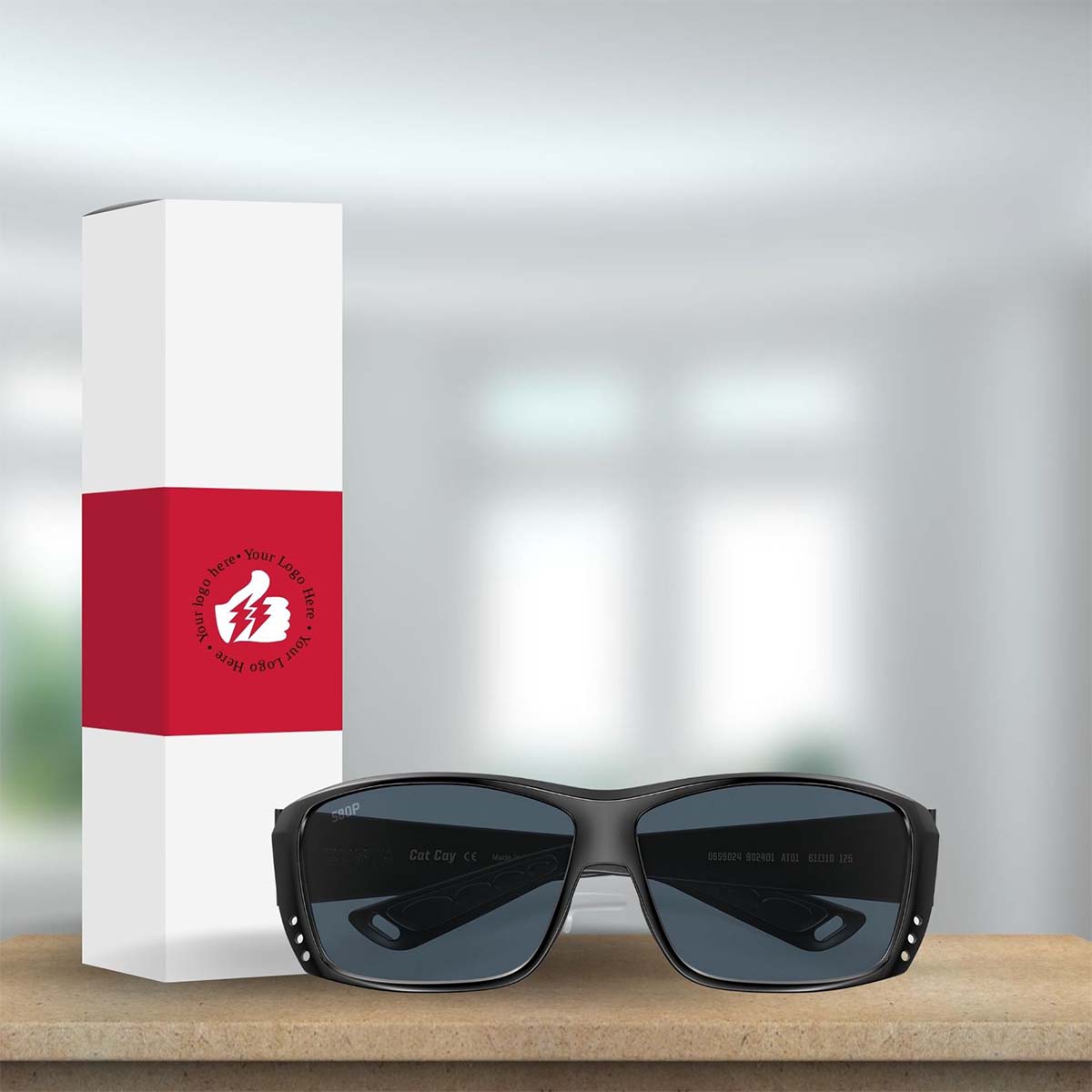 Costa Del Mar Cat Cay Sunglasses - (Frame) Blackout; (Lens) Gray, 580P