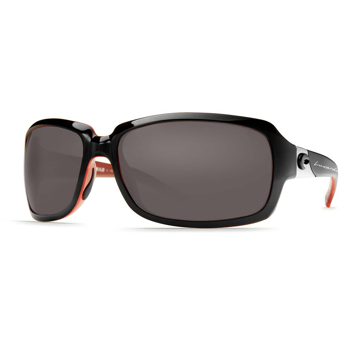 Costa Del Mar Isabela Sunglasses - (Frame) Black, Coral; (Lens) Gray, 580P