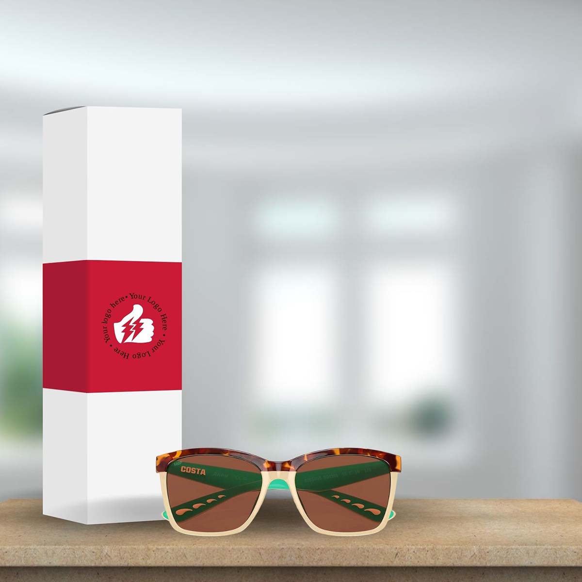Costa Del Mar Anaa Sunglasses - (Frame) Retro Tortoise, Cream, Mint; (Lens) Copper, 580P