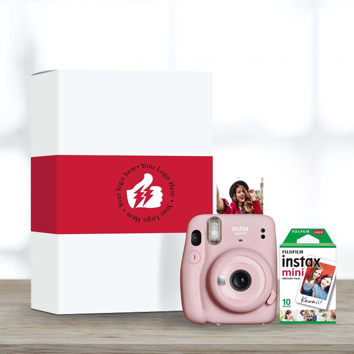 FujiFilm Instax Mini 11 Instant Camera w/ 10 Count Film Blush Pink