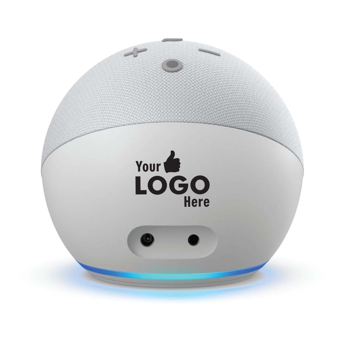 Amazon Echo Dot with Clock - Glacier White
