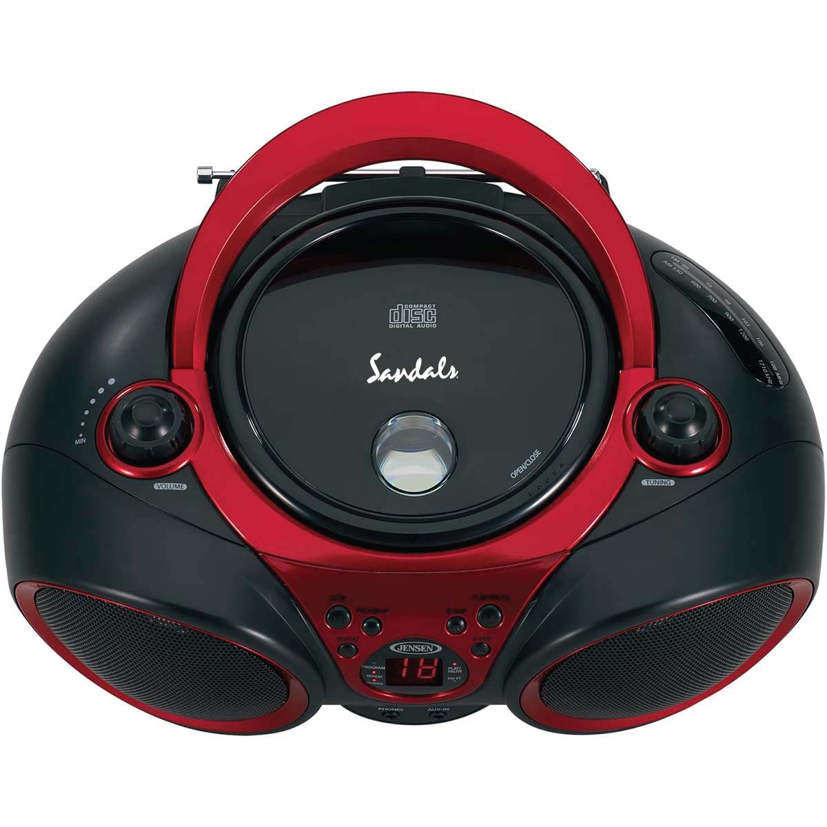 Jensen Audio Portable Stereo CD Player with AM/FM Radio