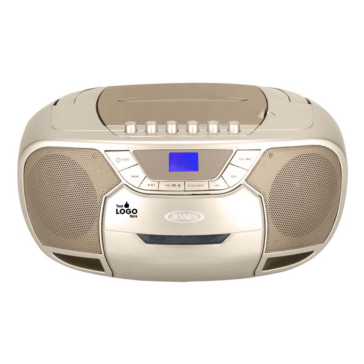 Jensen Audio Portable Bluetooth Stereo Compact Disc Cassette Player with AM/FM Radio