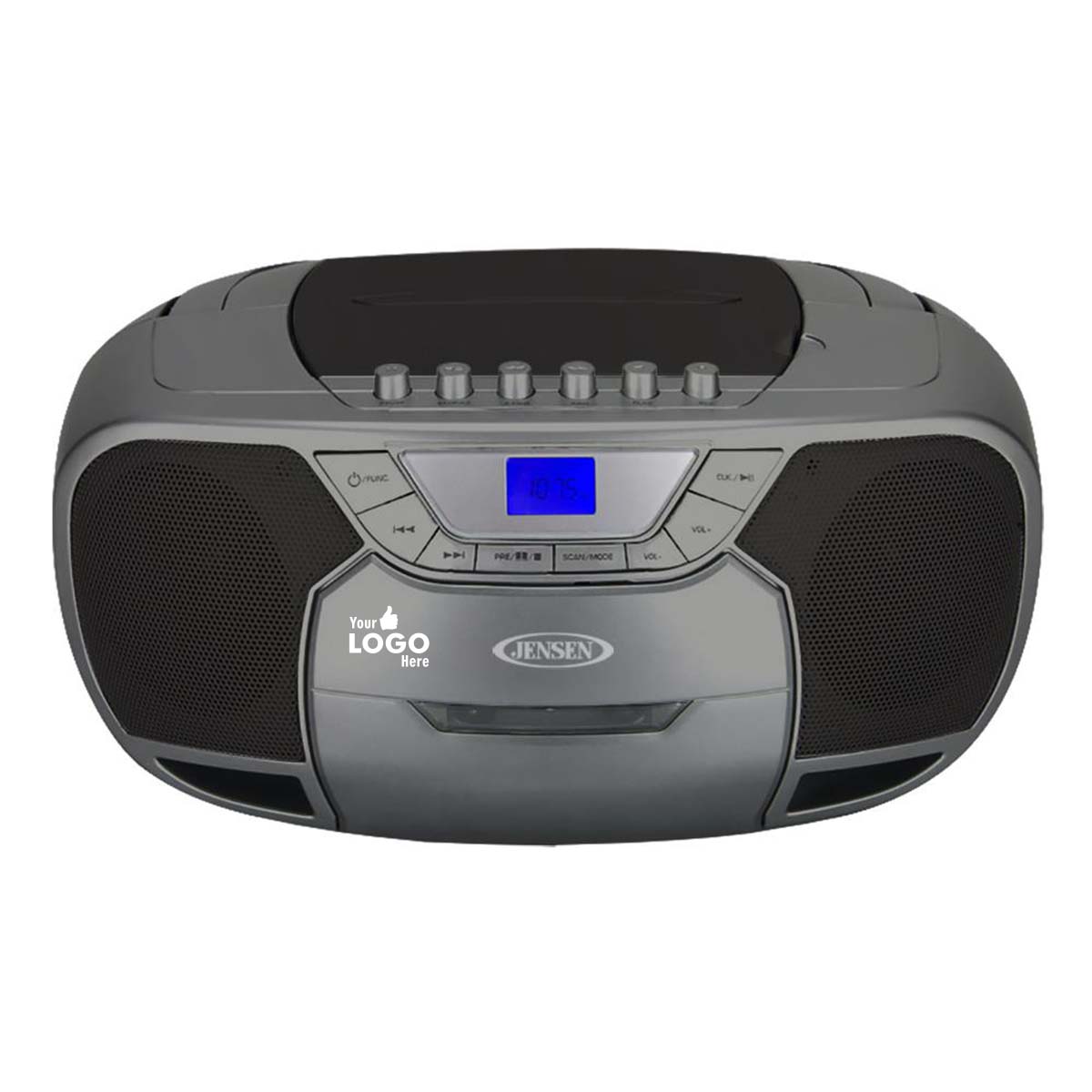 Jensen Audio Portable Bluetooth Stereo Compact Disc Cassette Player with AM/FM Radio