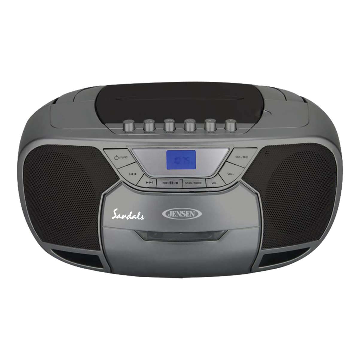 Jensen Audio Portable Bluetooth Stereo Compact Disc Cassette Player with AM/FM Radio