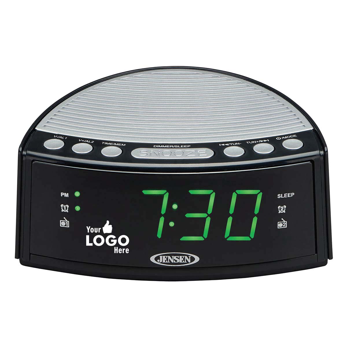 Jensen Audio Digital AM/FM Dual Alarm Clock Radio