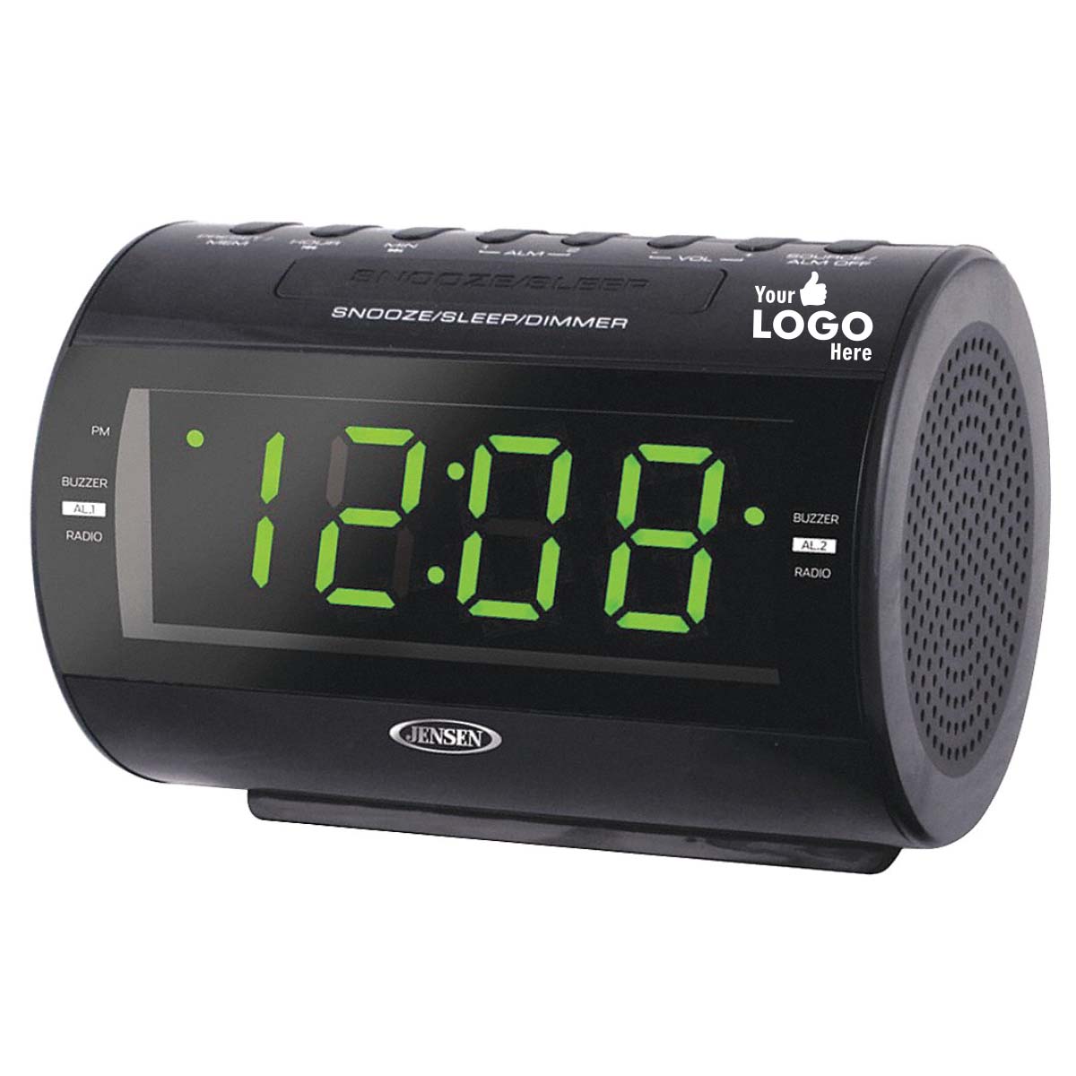 Jensen Audio AM/FM Dual Alarm Clock Radio with Nature Sounds