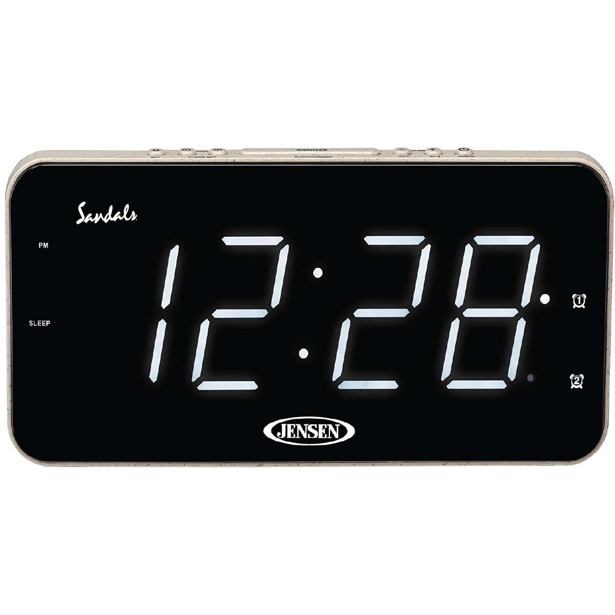 Jensen Audio AM/FM Dual Alarm Clock Radio