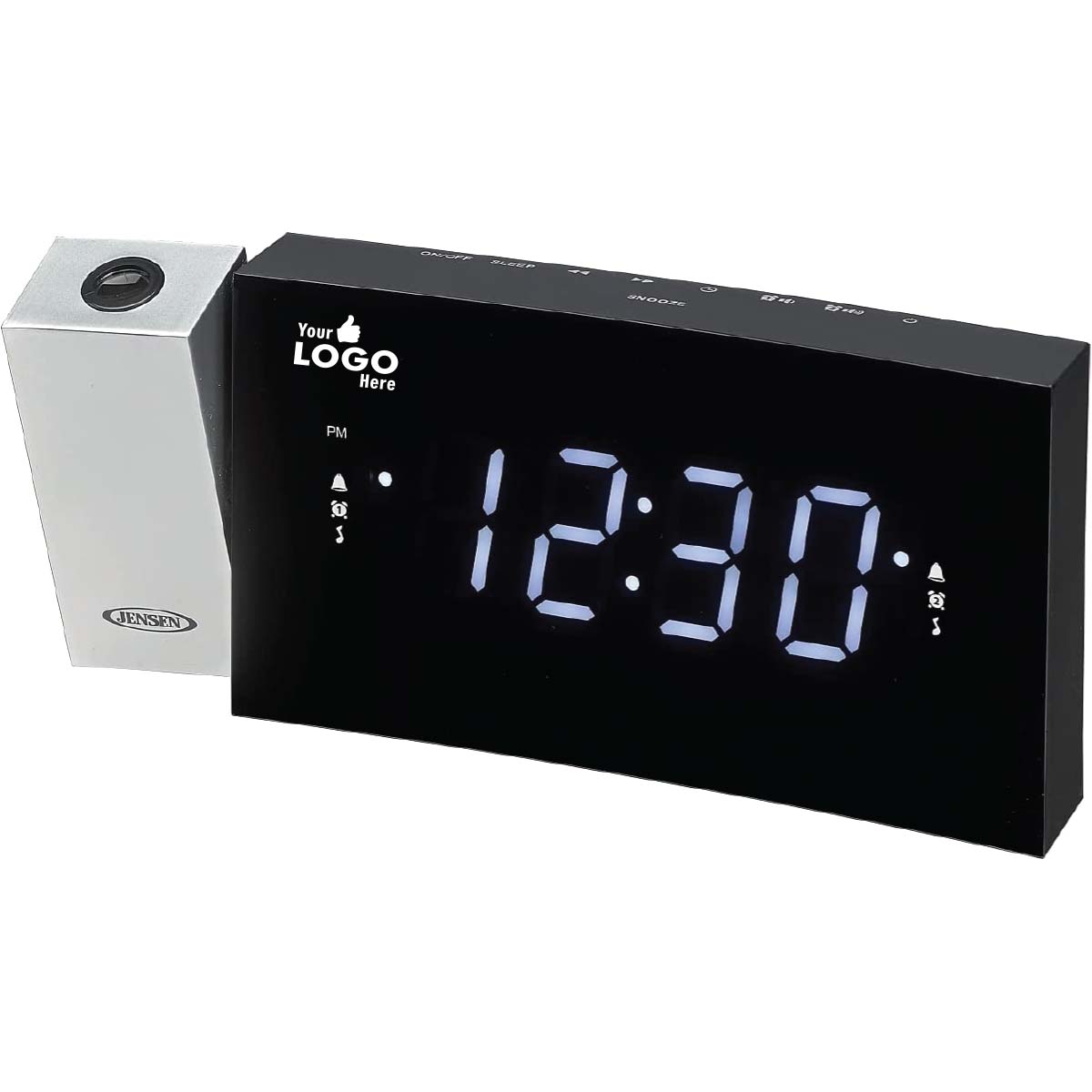 Jensen Audio Digital Dual Alarm Projection Clock Radio
