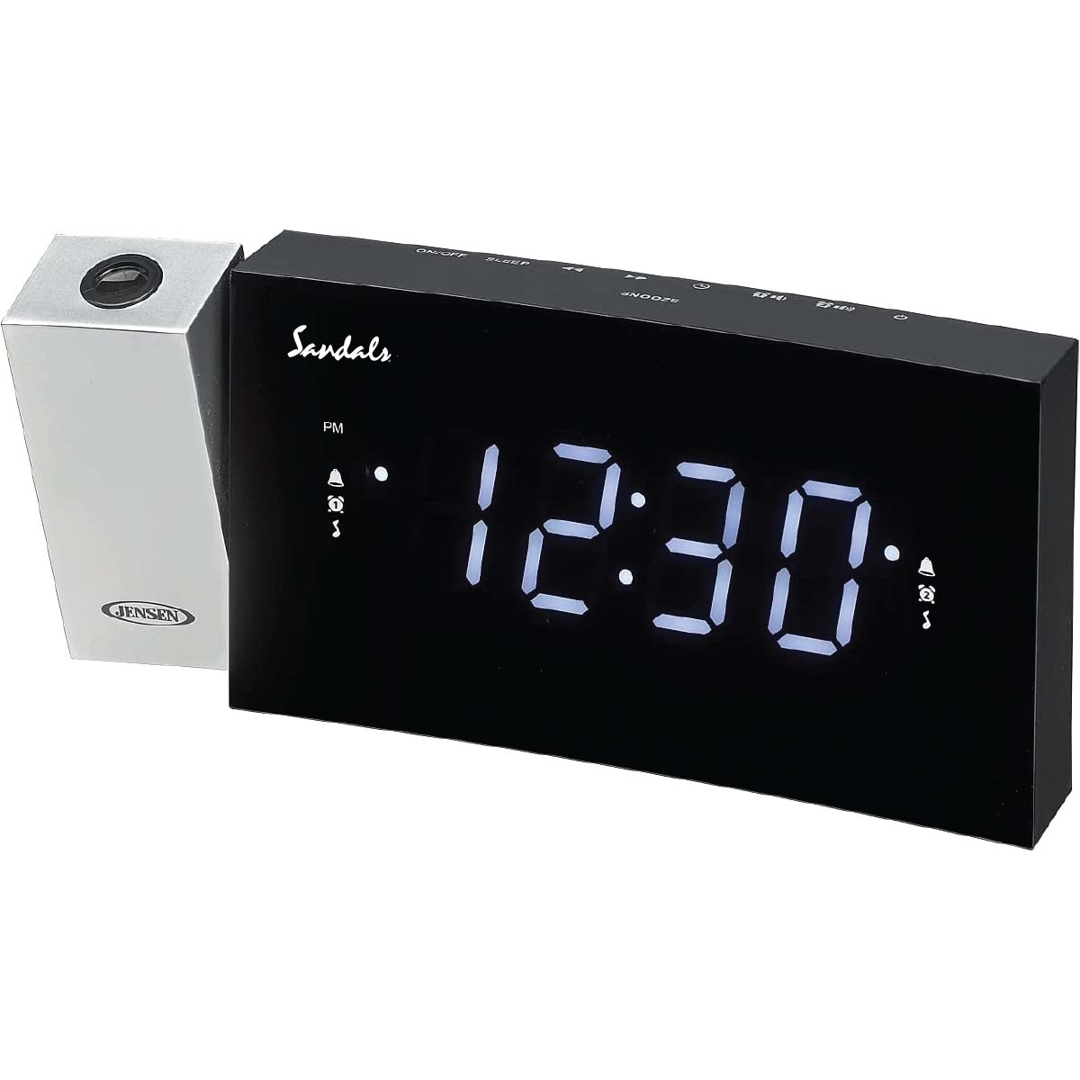 Jensen Audio Digital Dual Alarm Projection Clock Radio