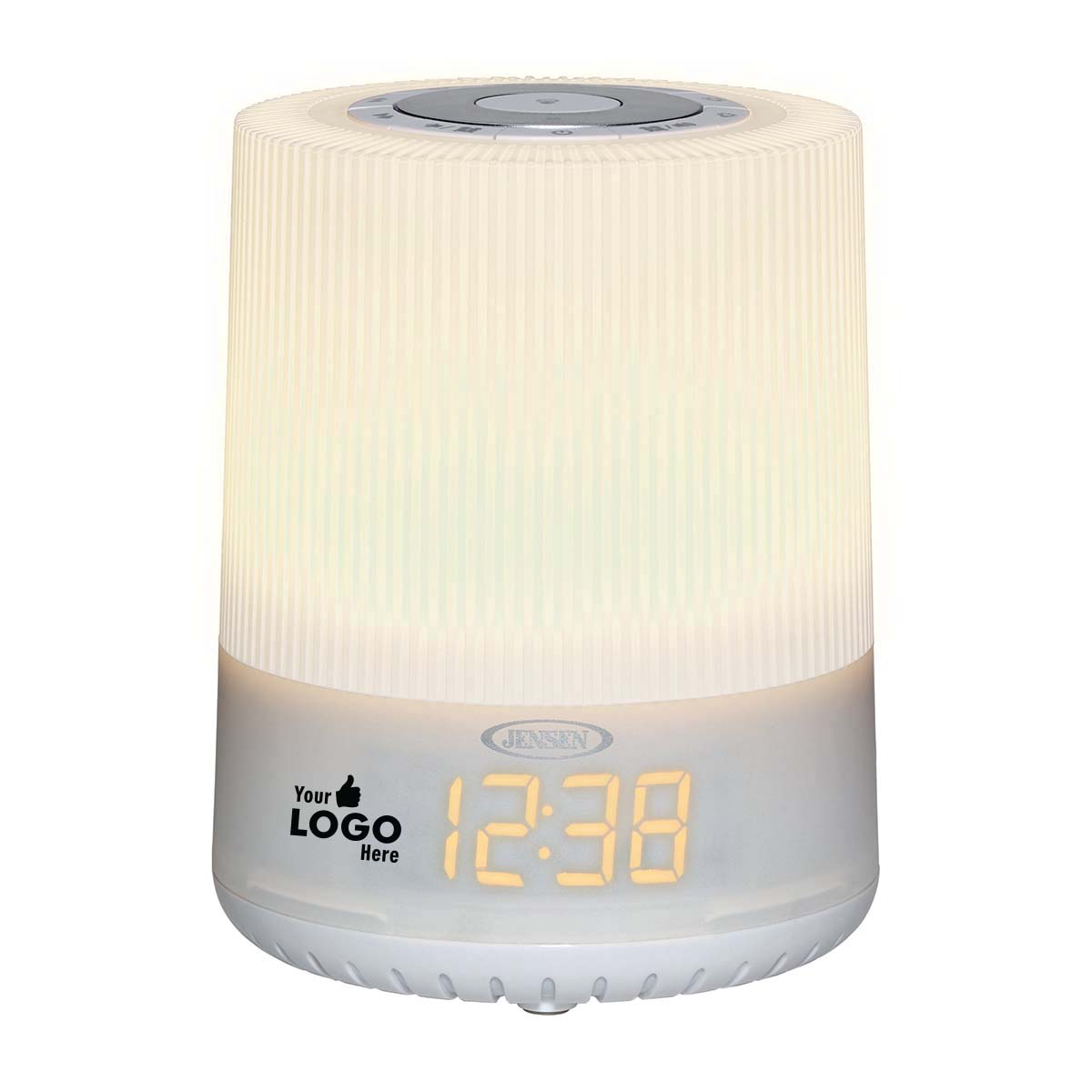 Jensen Audio Mood Lamp Digital Dual Alarm Clock Radio