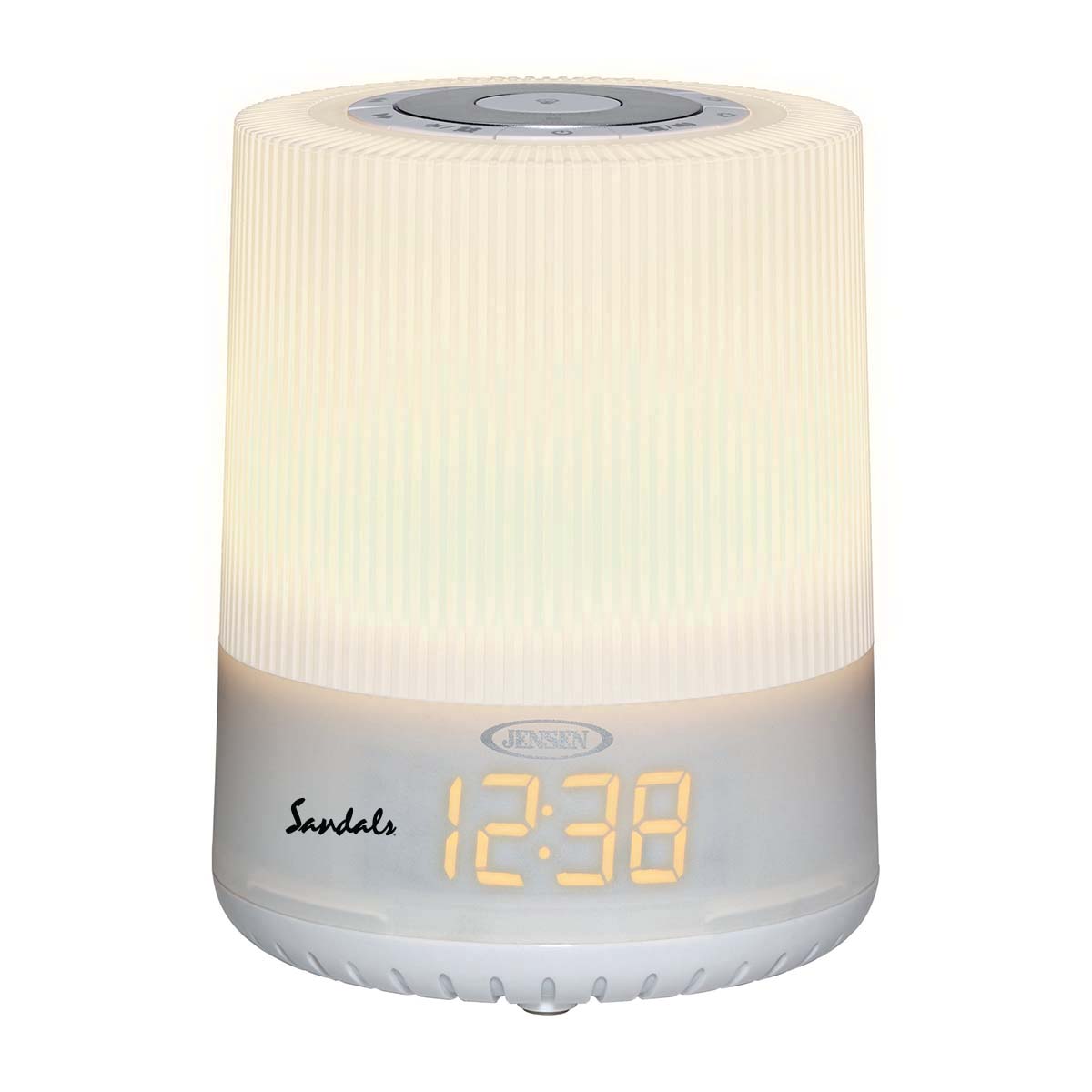 Jensen Audio Mood Lamp Digital Dual Alarm Clock Radio