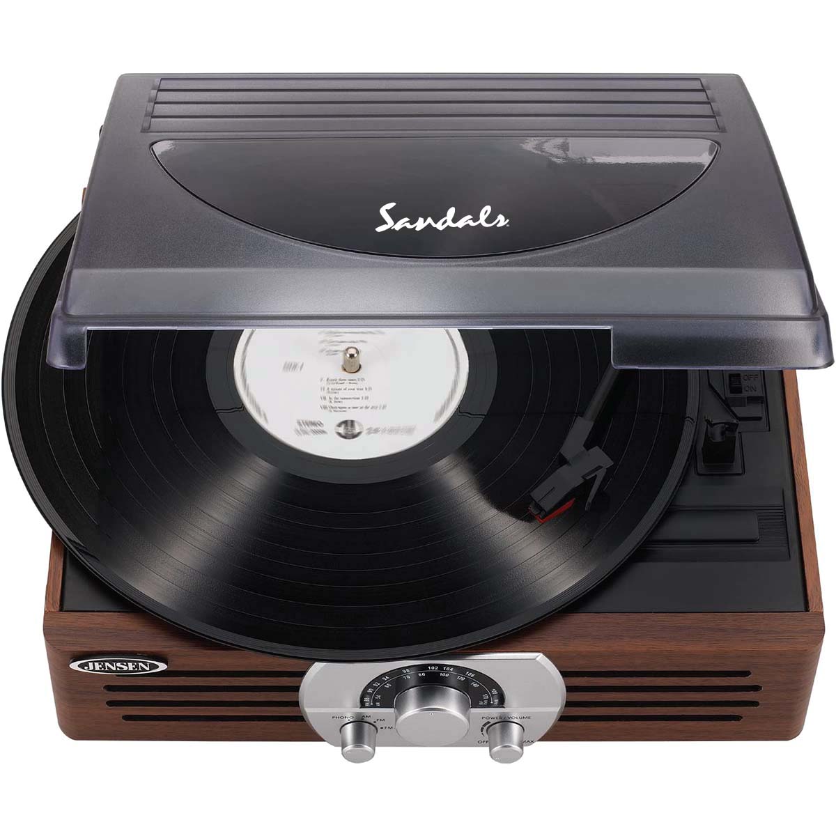 Jensen Audio 3 Speed Stereo Turntable with AM/FM Radio