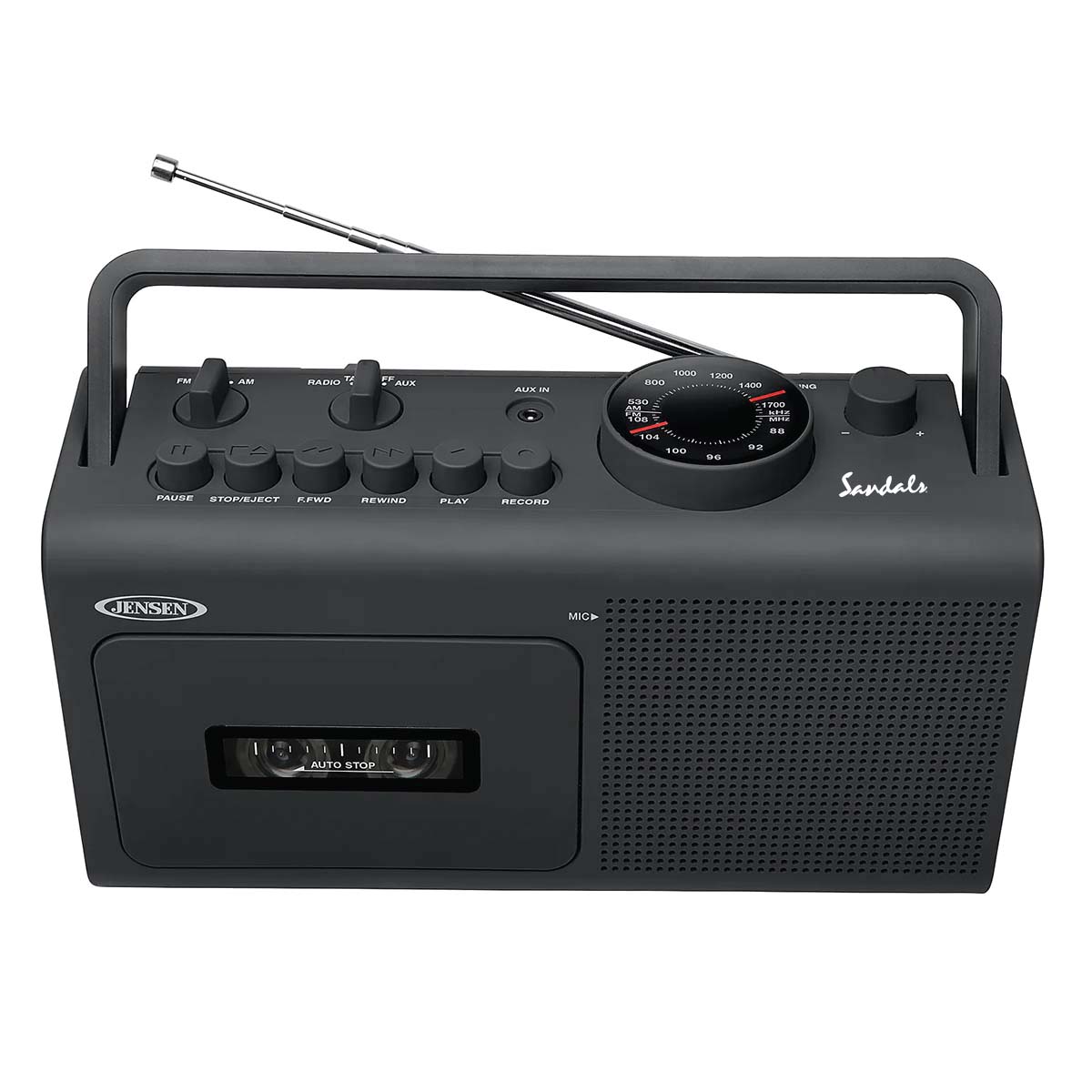 Jensen Audio Portable Cassette Player/Recorder with AM/FM Radio