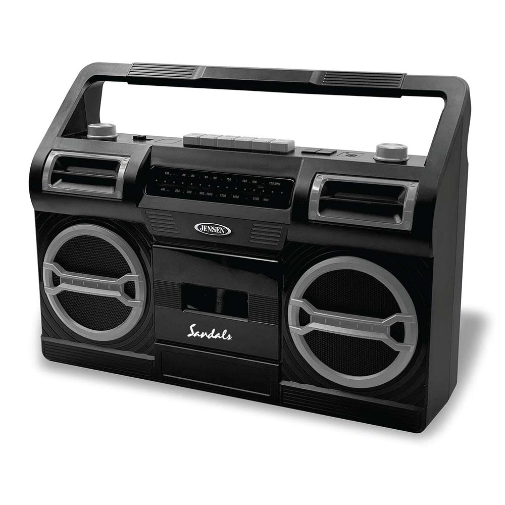 Jensen Audio Portable AM/FM Radio with Cassette Player/Recorder and Built In Speaker