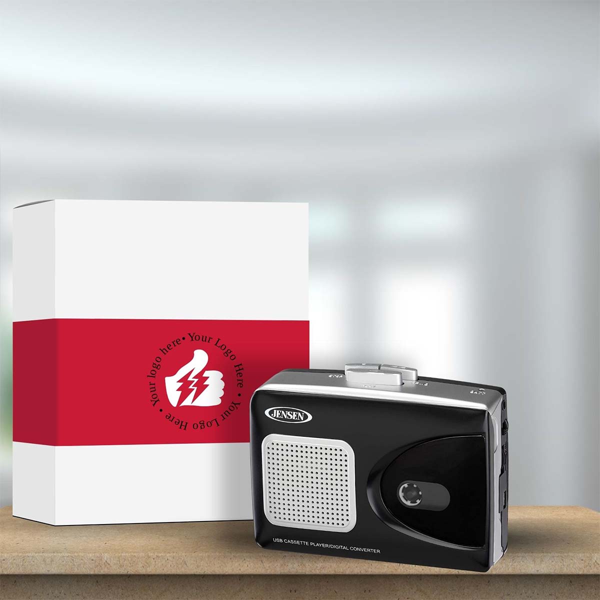 Jensen Audio Stereo USB Cassette Player with Encoding to Computer