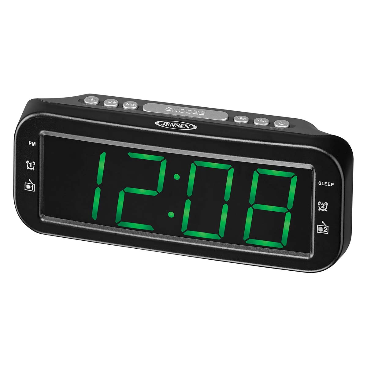 Jensen Audio Digital AM/FM Dual Alarm Clock Radio with Large Display