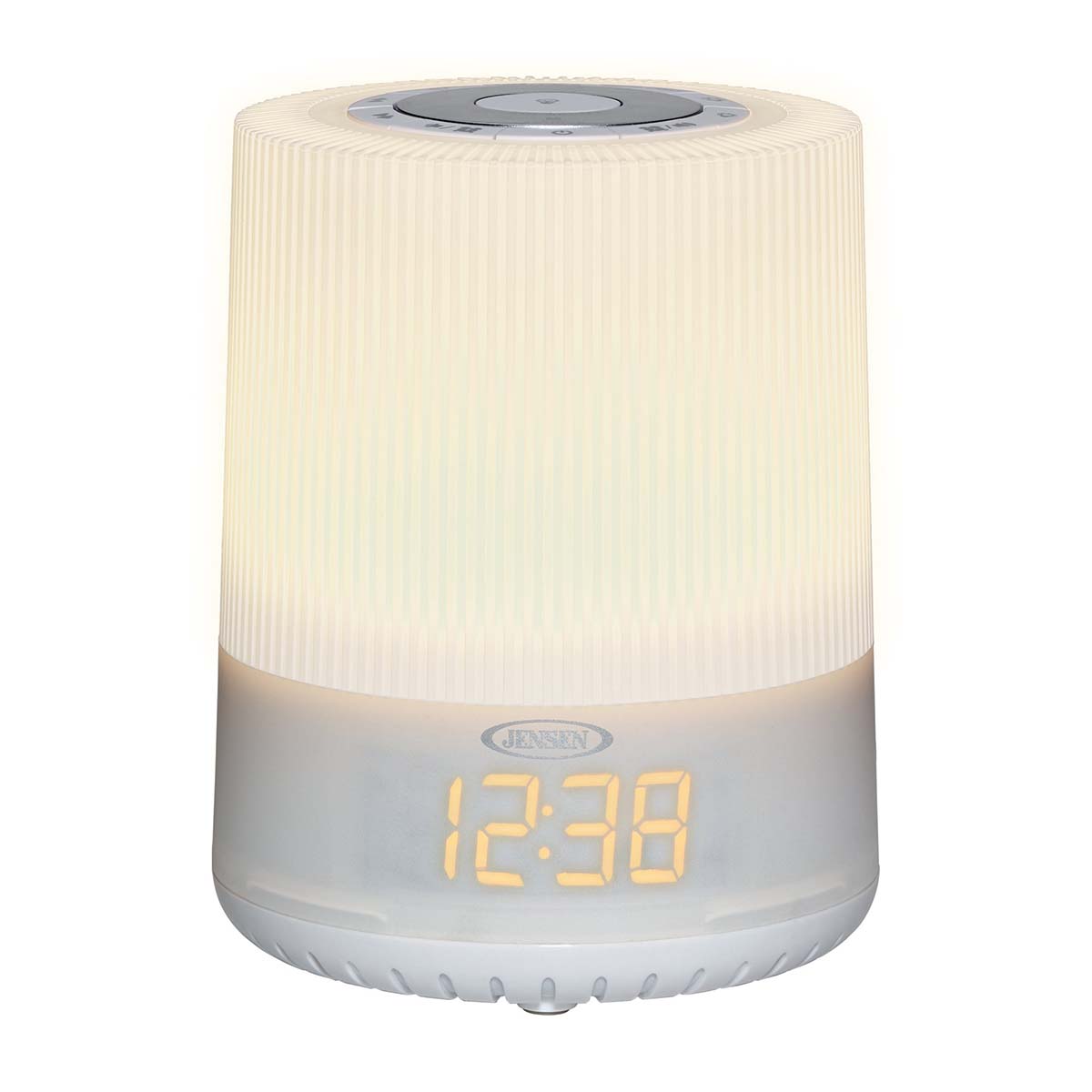 Jensen Audio Mood Lamp Digital Dual Alarm Clock Radio