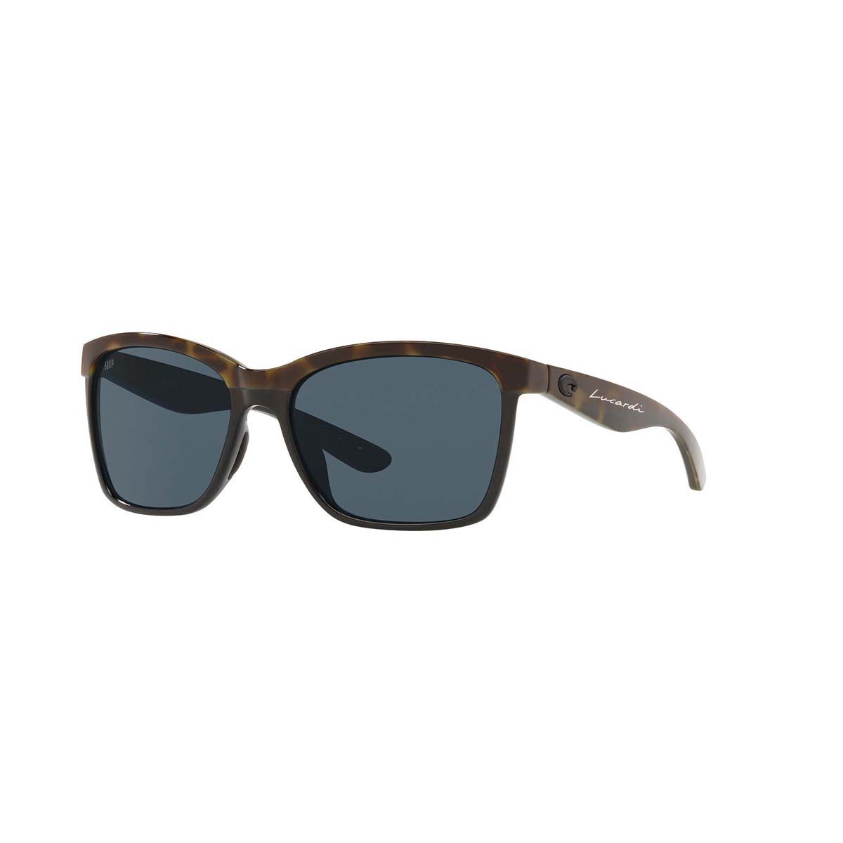 
                  
                    Costa Del Mar Anaa Sunglasses - (Frame) Shiny Olive Tortoise, Black; (Lens) Gray, 580P
                  
                