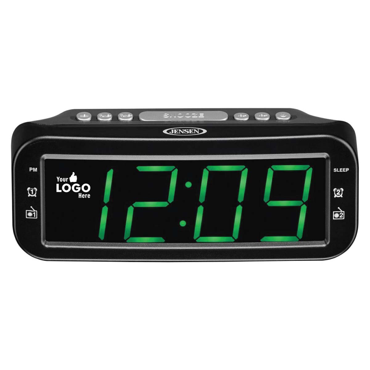 
                  
                    Jensen Audio Digital AM/FM Dual Alarm Clock Radio with Large Display
                  
                