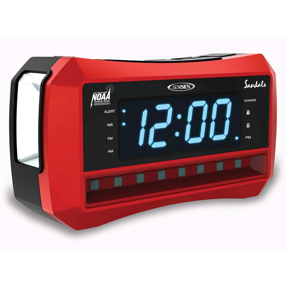 
                  
                    Jensen Audio Digital AM/FM Weather Band Alarm Clock Radio with NOAA Weather Alert & Flashlight
                  
                