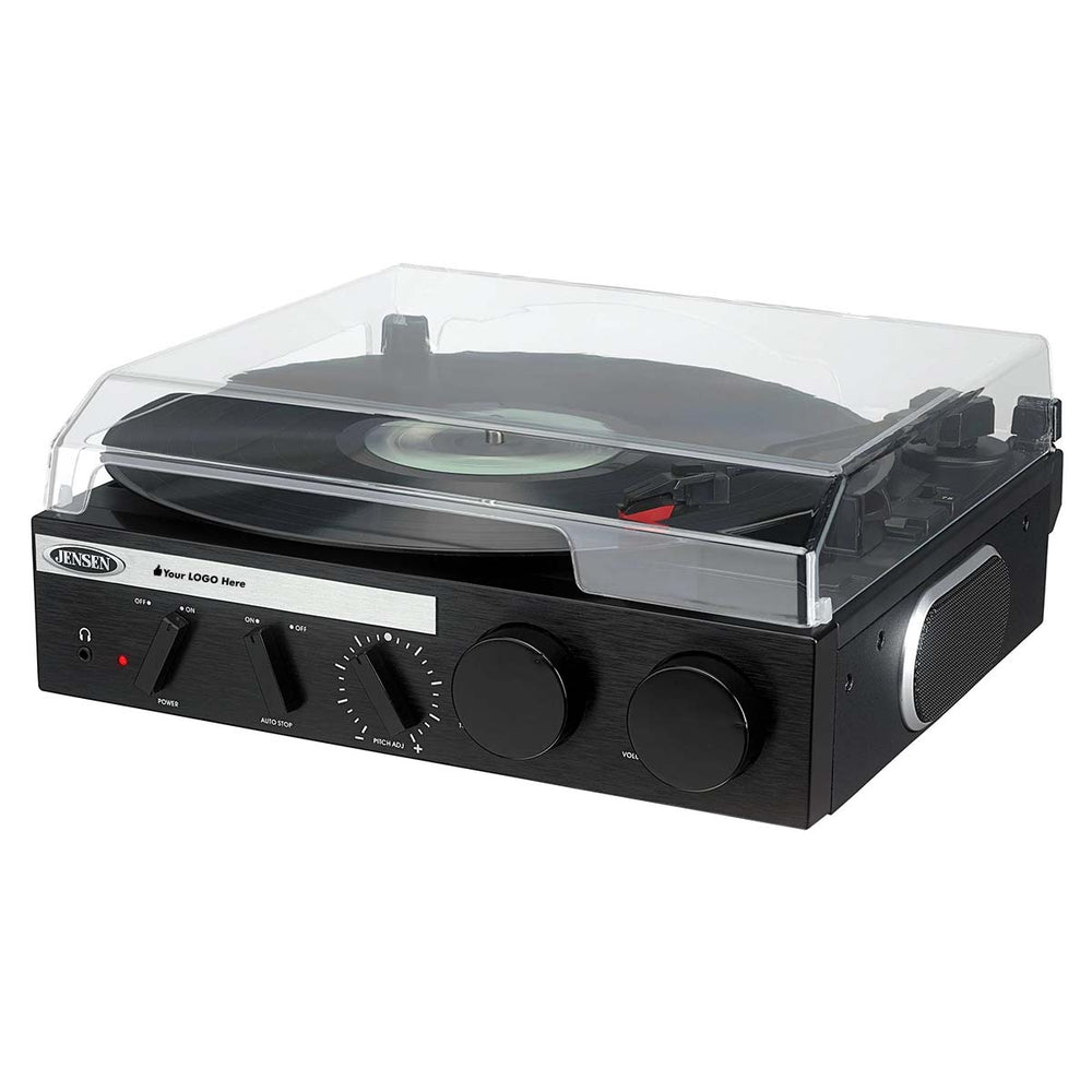 Jensen Audio 3-Speed Stereo Turntable with Built in Speakers
