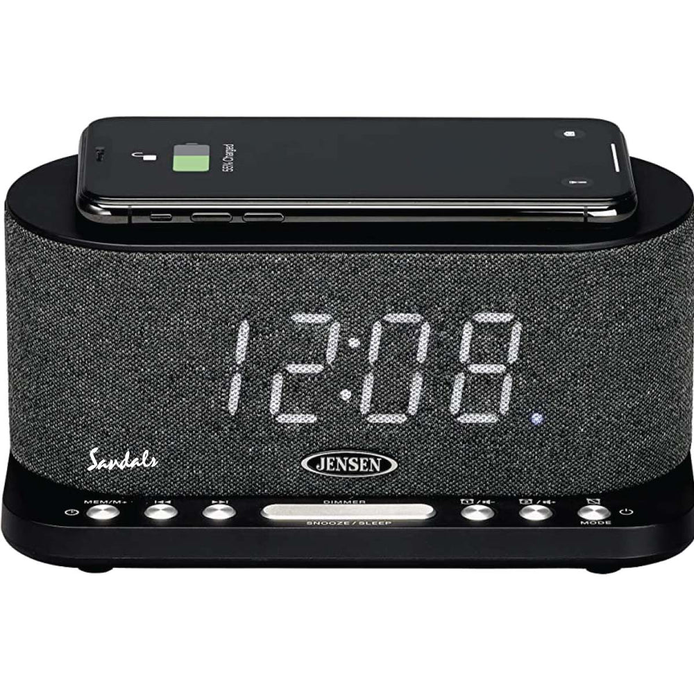 
                  
                    Jensen Audio Dual Alarm Clock Radio with Wireless Qi Charging
                  
                