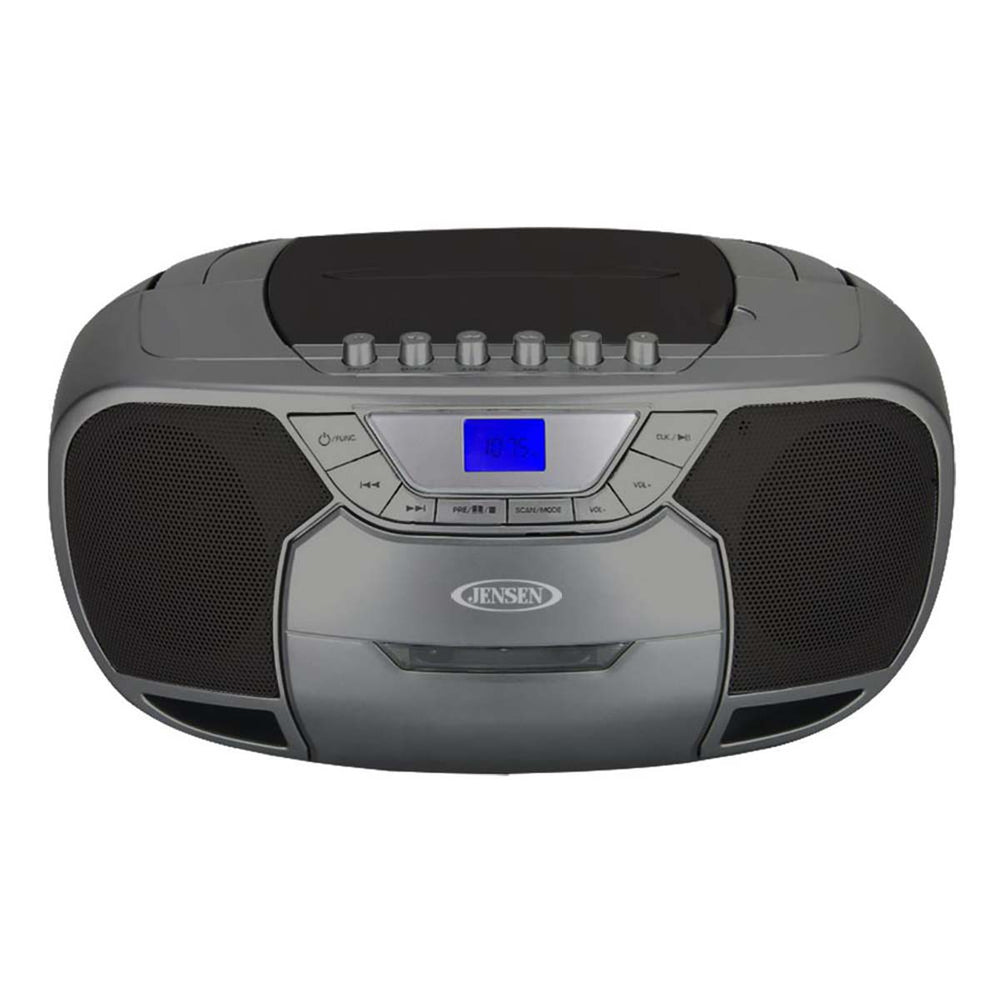 
                  
                    Jensen Audio Portable Bluetooth Stereo Compact Disc Cassette Player with AM/FM Radio
                  
                