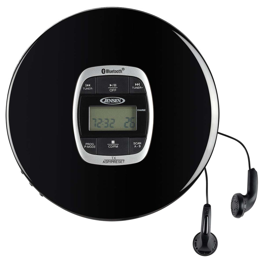 
                  
                    Jensen Audio Personal Bluetooth CD Player with Digital FM Radio and Bass Boost
                  
                