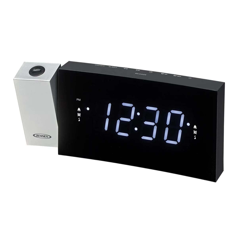 Jensen Audio Digital Dual Alarm Projection Clock Radio